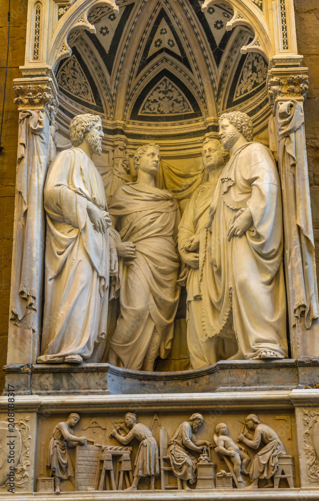 Four Martyrs Chiesa Museum Orsanmichele Church Florence Italy