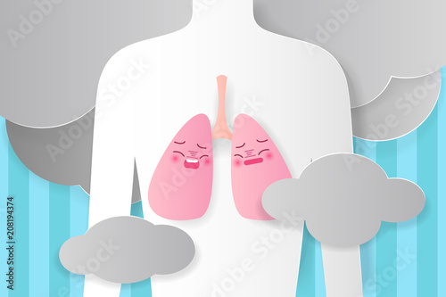 people with lung healthy concept