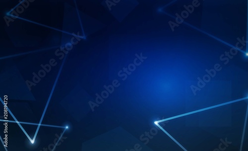 Blue light network background. Vector illustration.