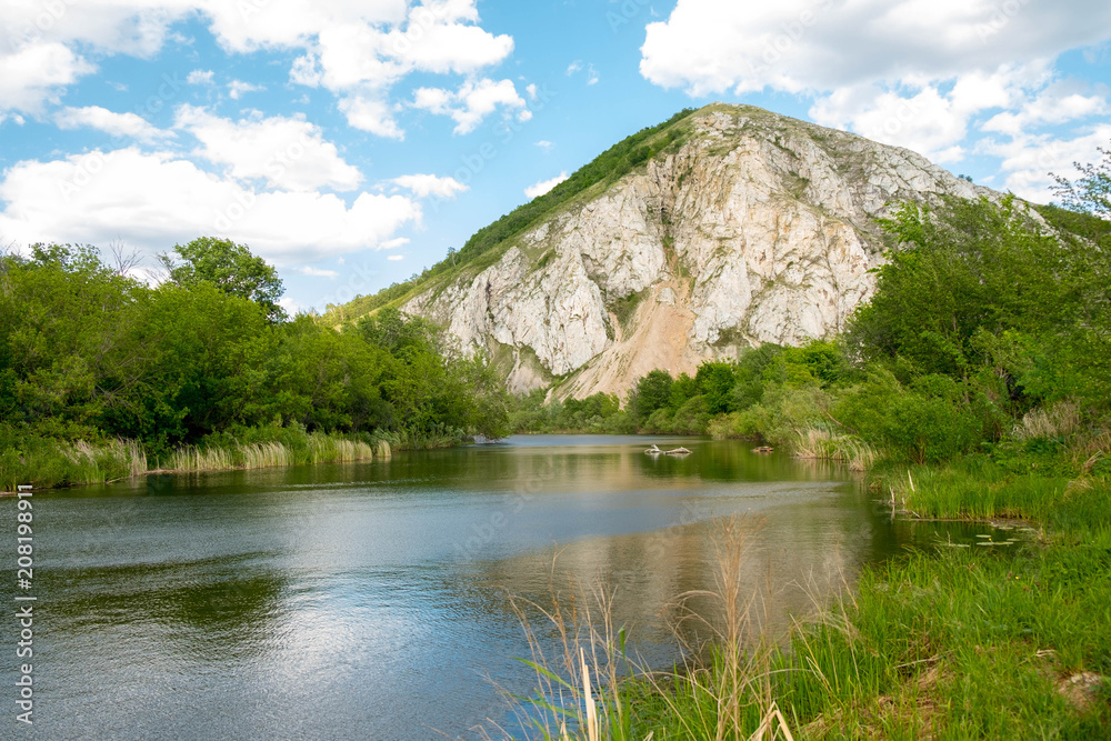 Mountain river sky forest nature landscape Mountain river sky forest nature landscape