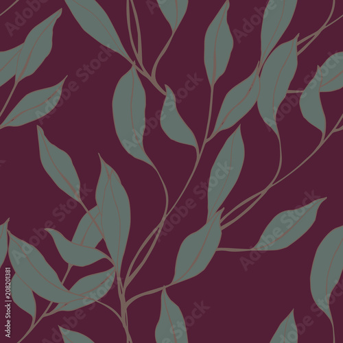 Abstract elegance pattern with floral background.