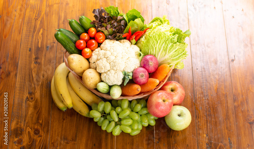 healthy food vegetables and fruits