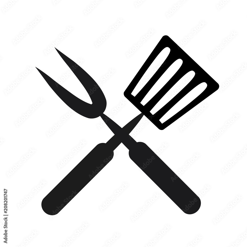 Roasting utensil cutlery icon vector illustration design Roasting utensil cutlery icon vector illustration design
