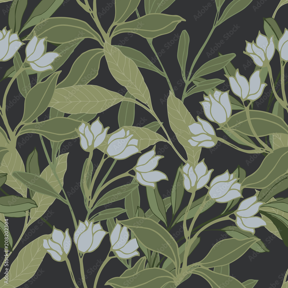 Abstract elegance pattern with floral background. Abstract elegance pattern with floral background.