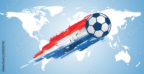 vive les bleus - coupe du monde 2018 de football 