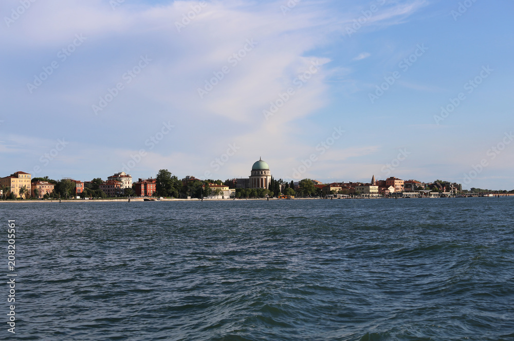 View of the Lido of Venice from the Adriatic Sea