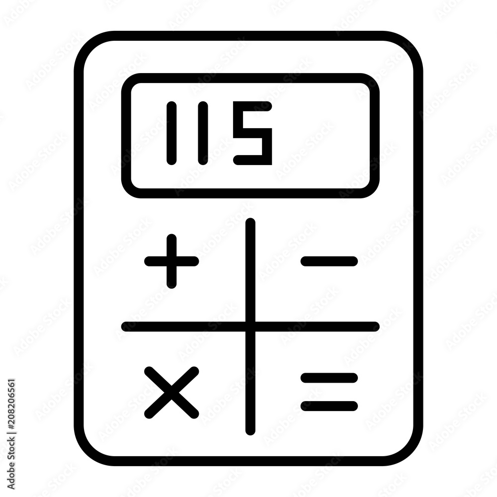 Calculator icon vector Calculator icon vector