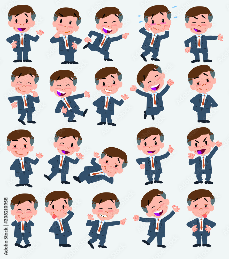 Cartoon character boy. Set with different postures, attitudes and poses, always in positive attitude, doing different activities in vector vector illustrations. Cartoon character boy. Set with different postures, attitudes and poses, always in positive attitude, doing different activities in vector vector illustrations.