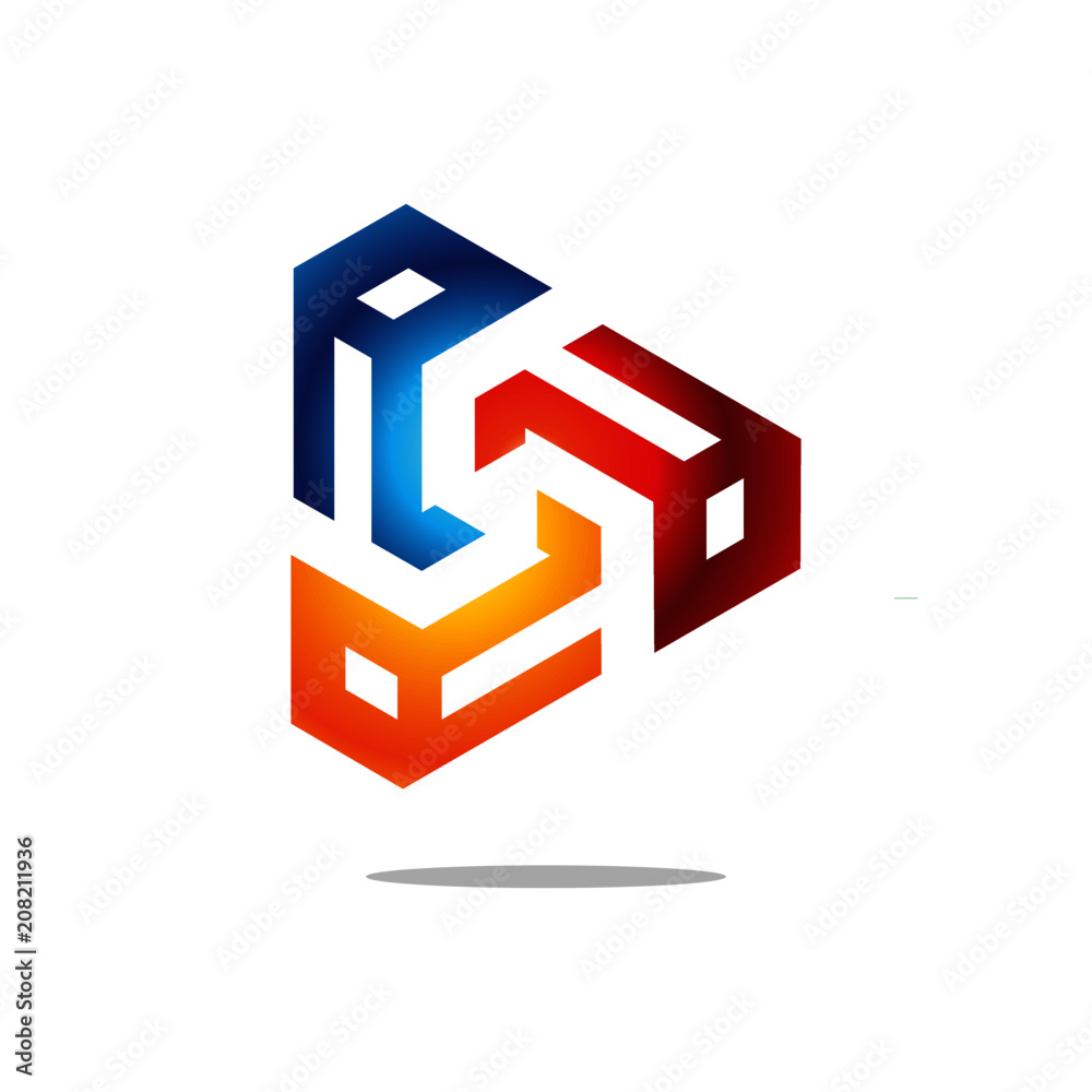 Geometric letter A Geometric letter A