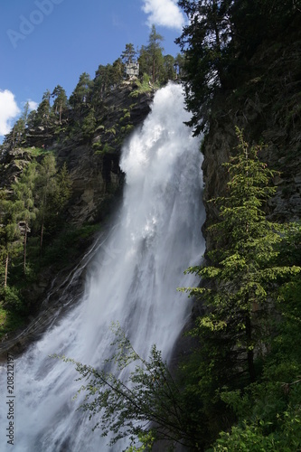 waterfall in the mountains