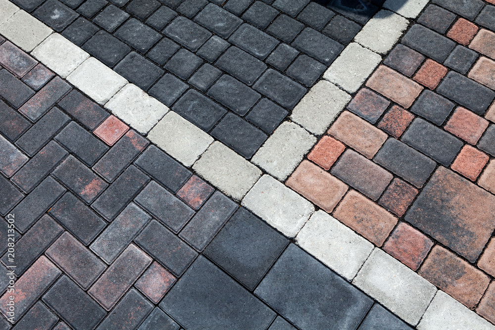 Fototapeta premium verschiedene Betonstein Muster