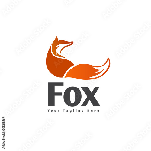 Wake up fox part art logo