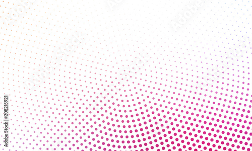 Digital gradient with points. Abstract futuristic panel. Dotted Backgound. Monochrome halftone pattern Vector illustration