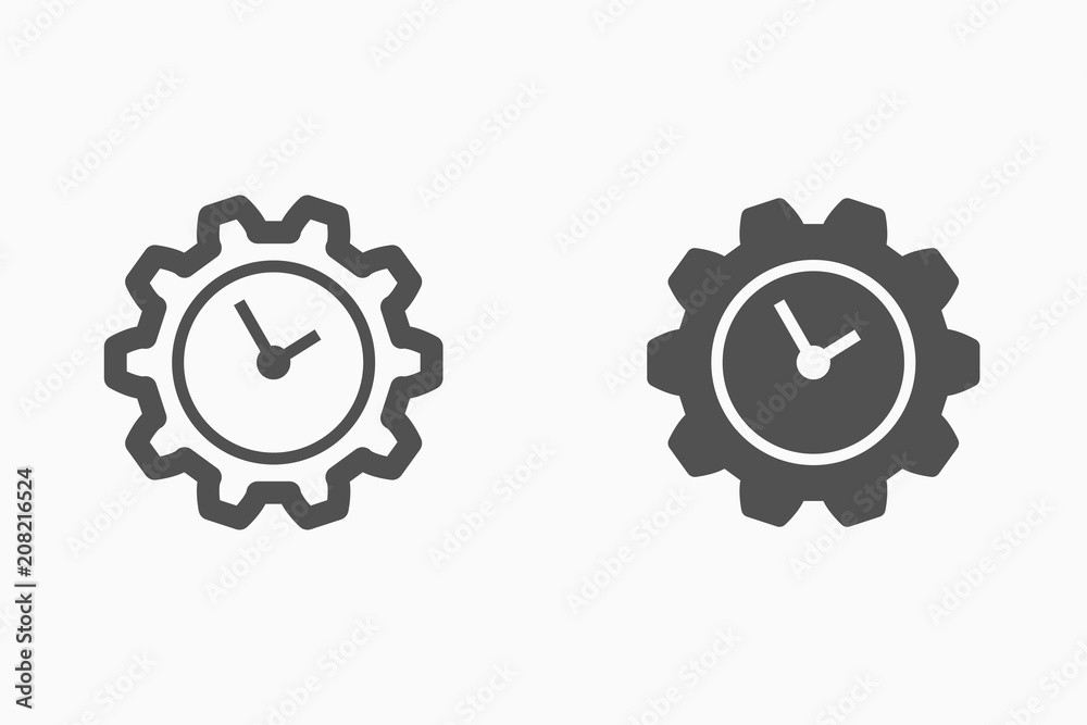 Clock vector icon. Clock vector icon.
