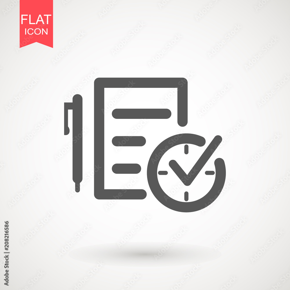 Check List Check Mark Pen Clock Icon Vector. Time Compliance Illustration. Test Logo Symbol. Clipboard Pen Clock Calendar Icon Vector. Checklist Pencil Time Management Illustration. Taxes Payment Check List Check Mark Pen Clock Icon Vector. Time Compliance Illustration. Test Logo Symbol. Clipboard Pen Clock Calendar Icon Vector. Checklist Pencil Time Management Illustration. Taxes Payment