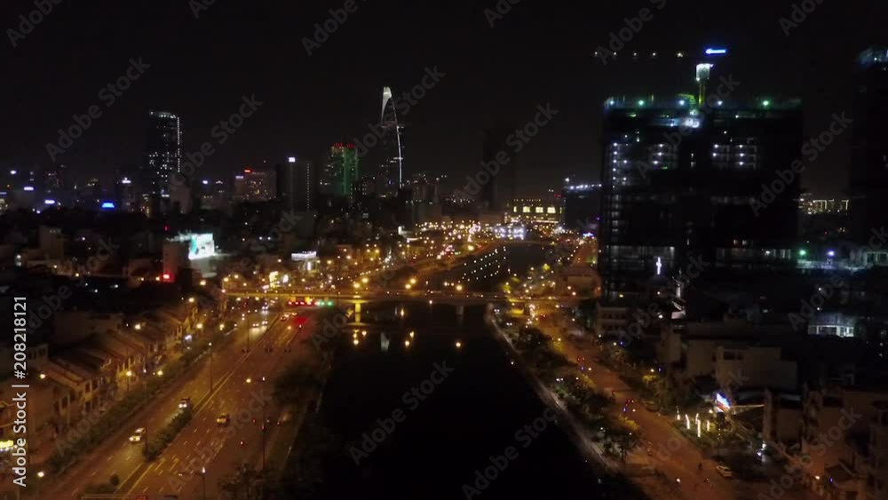 Night View of Vibrant Ho Chi Minh City