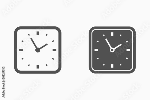 Clock vector icon.