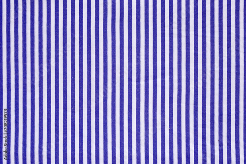 Blue Tablecloth White and Blue Cotton Fabric Texture, Cloth Background.