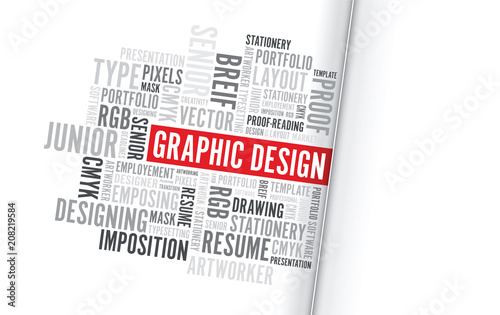 graphic design word background