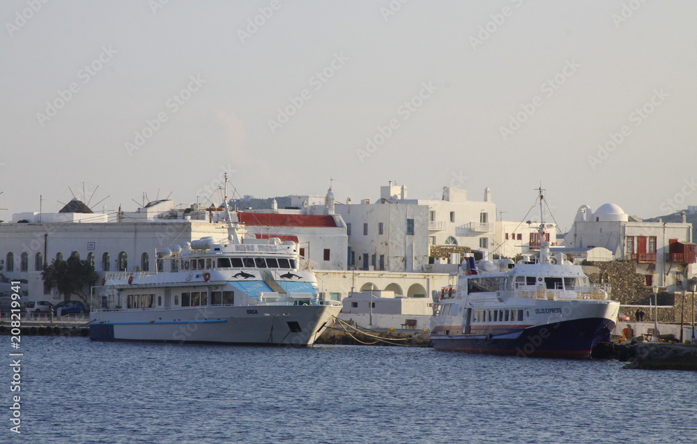 Mykonian port