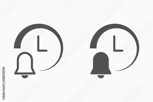 Clock vector icon.