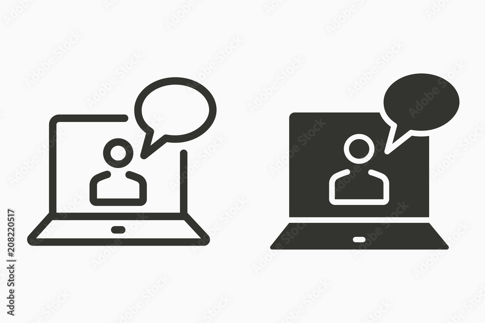 E-learning vector icon. E-learning vector icon.