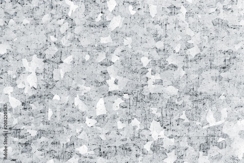 Obraz premium White galvanized iron plate, closeup texture