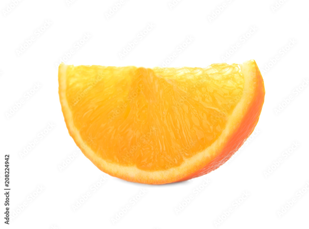 Slice of citrus fruit on white background Slice of citrus fruit on white background