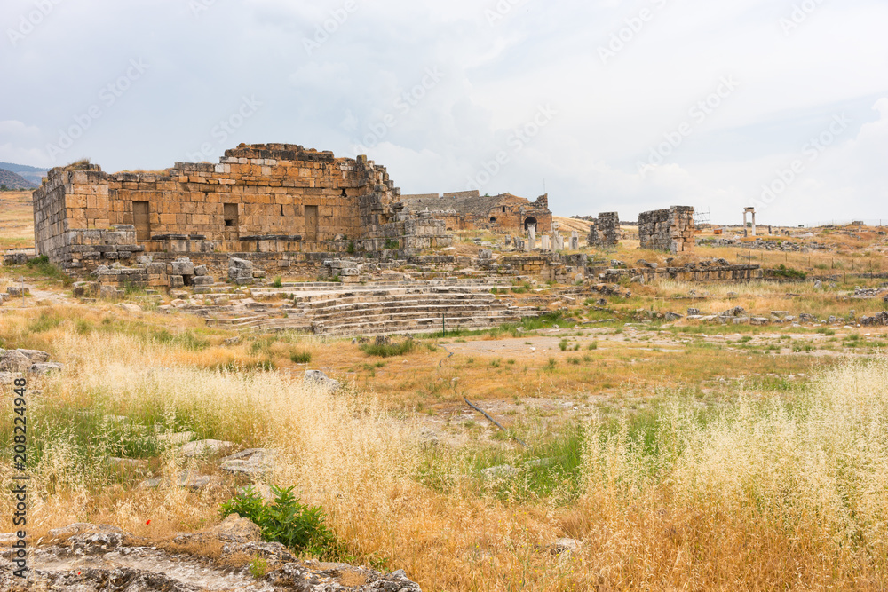 A well-preserved ancient Greek ruin at Hierapolis
