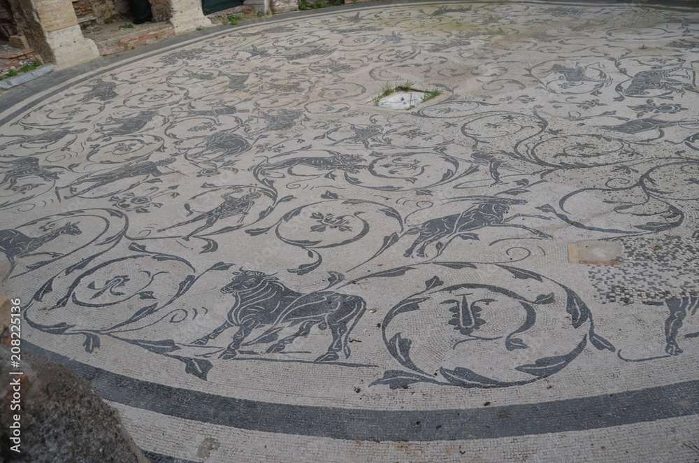 ancient mosaic rome texture