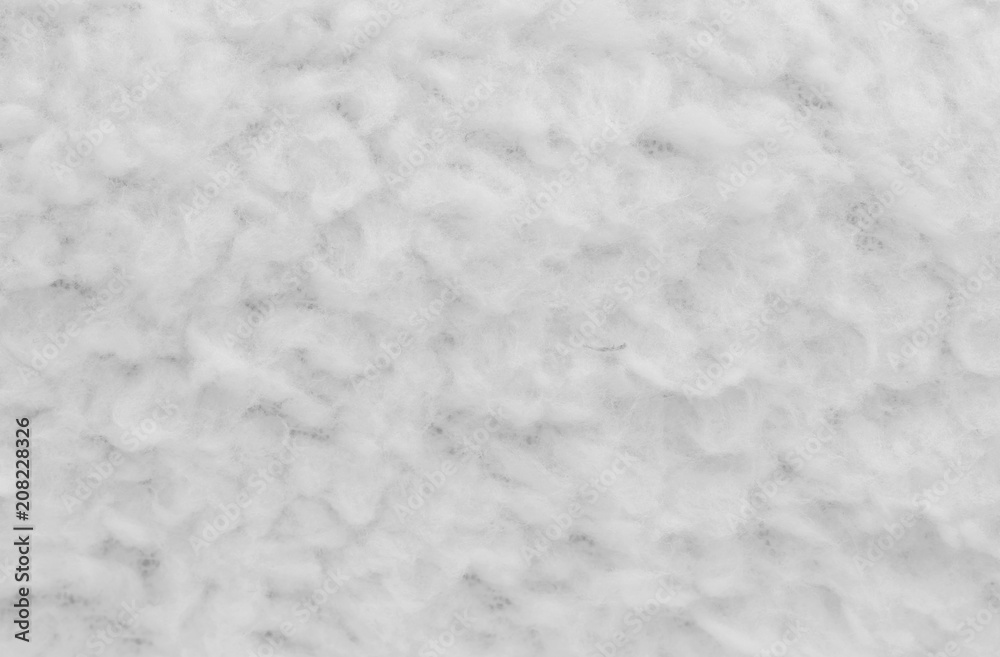  Wool texture backgrou. Apart of luxury white long wool coat, close-up macro, for background and wallpaper