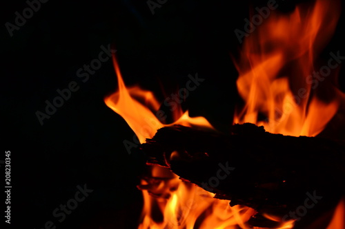Flame, fire, burning, bonfire
