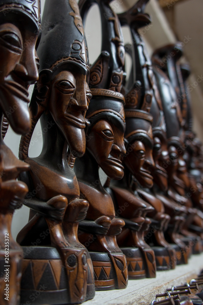 Traditional carving old man of Batak sold as souvenir to tourist in Samosir Island Traditional carving old man of Batak sold as souvenir to tourist in Samosir Island