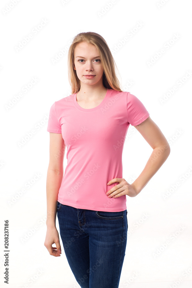 woman white background t-shirt woman white background t-shirt