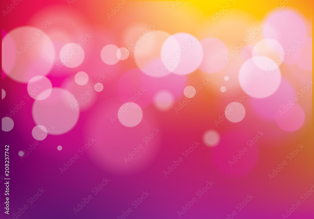 Defocused urban abstract blurred lights texture background. Colorful vector illustration for your design. Perfect abstraction with copy space for text.