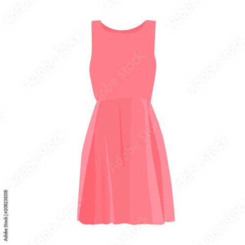 isolated, summer female dress