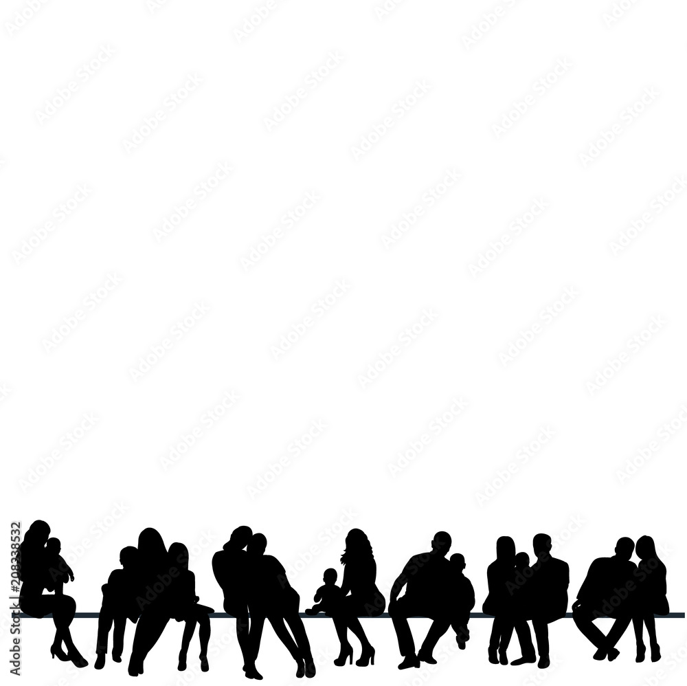vector, isolated, icon, silhouette people sitting vector, isolated, icon, silhouette people sitting