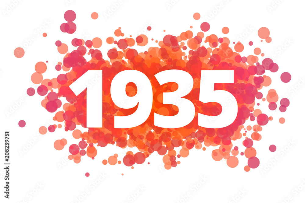 Jahr 1935 - dynamische rote Punkte