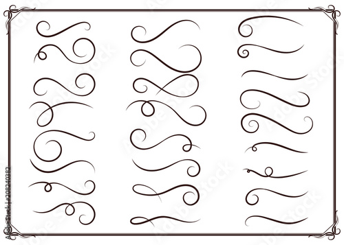 set of hand drawn