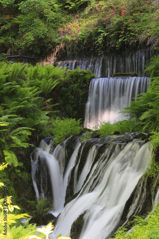 Naklejka premium 軽井沢 白糸の滝遠望