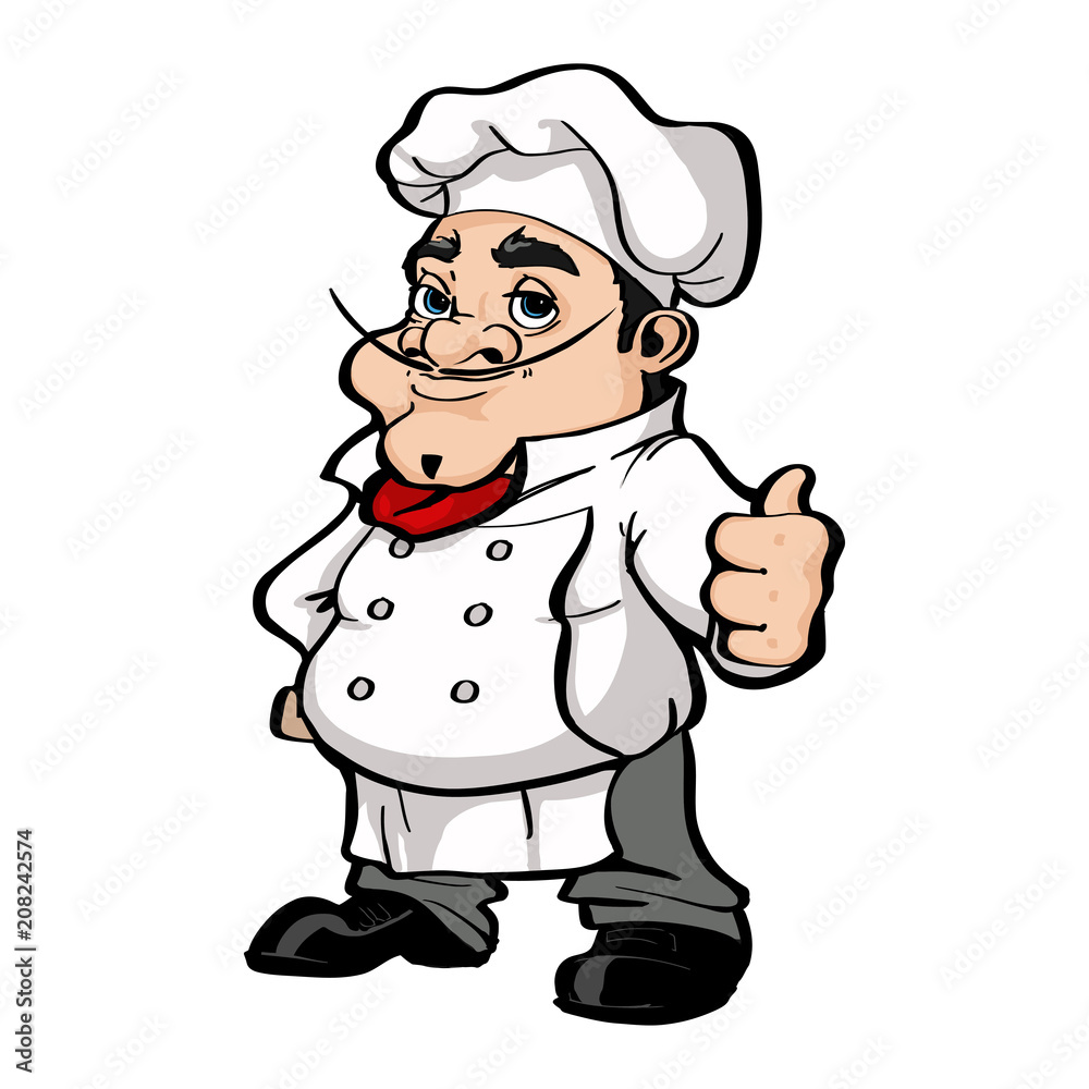 Smiling Chef cartoon character Smiling Chef cartoon character