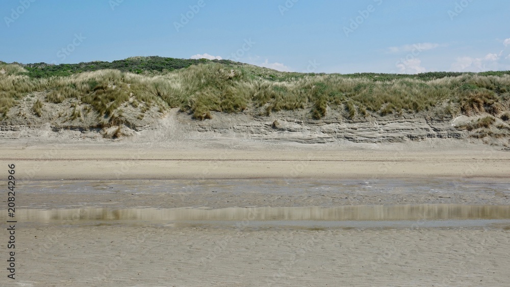 Dünenlandschaft an der Nordsee, Niederlande am Meer Dünenlandschaft an der Nordsee, Niederlande am Meer