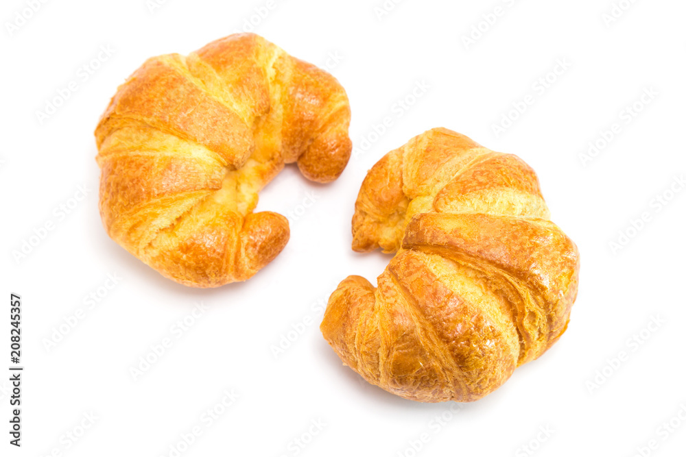 croissant isolated on white