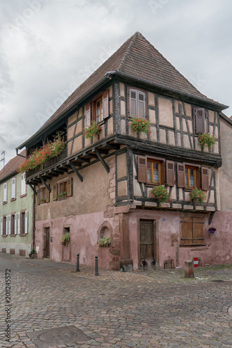 Old town in Alsace  Bergheim  Haut Rhin..