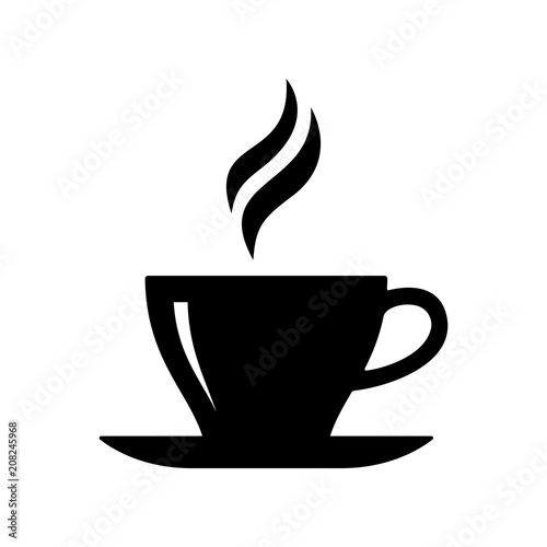 Cup coffe icon. Vector illustration photo