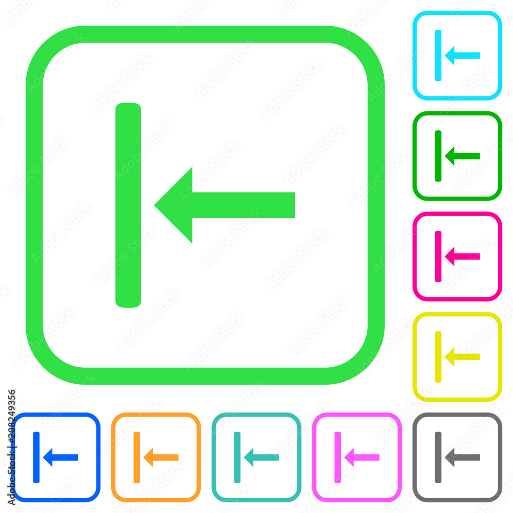 Align to left vivid colored flat icons Align to left vivid colored flat icons