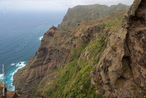 Cliff in Anaga mountains, Tenerife, Canary islands, Spain.