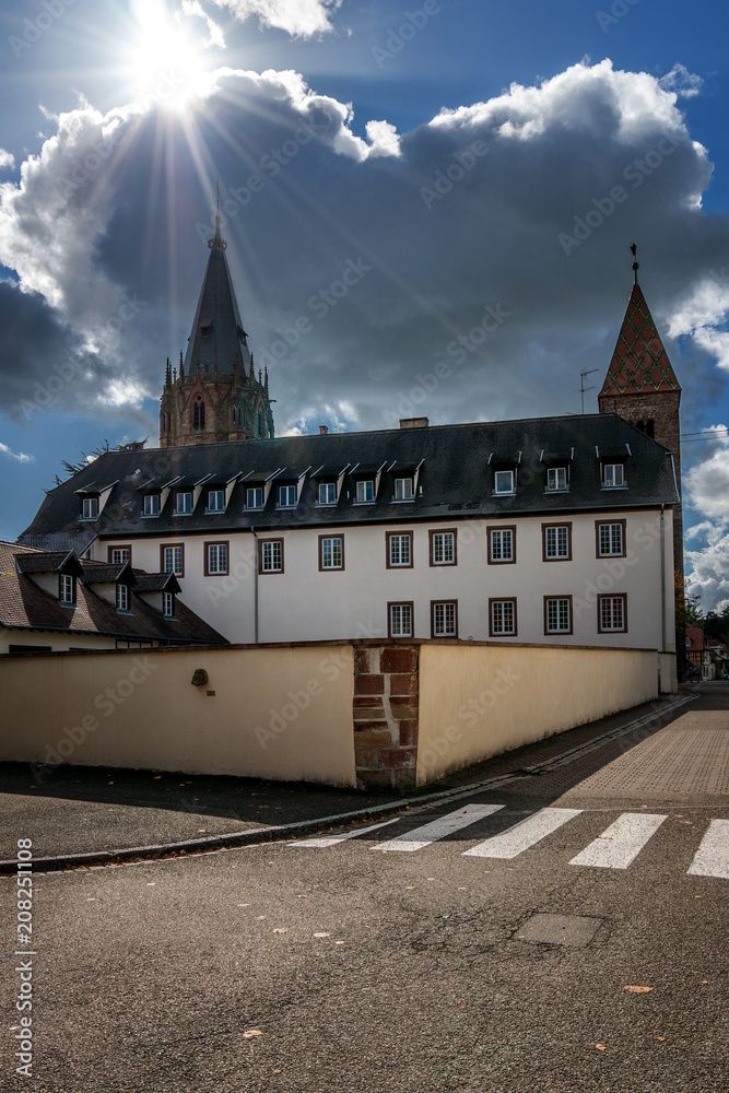 Fototapeta premium Old town in Alsace, Wissembourg..