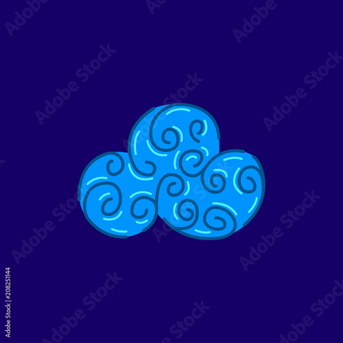 Cloud icon. Vector illusrtation
