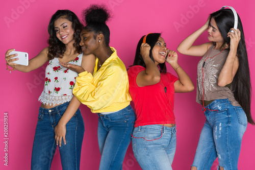 Teenage Group Of Girls